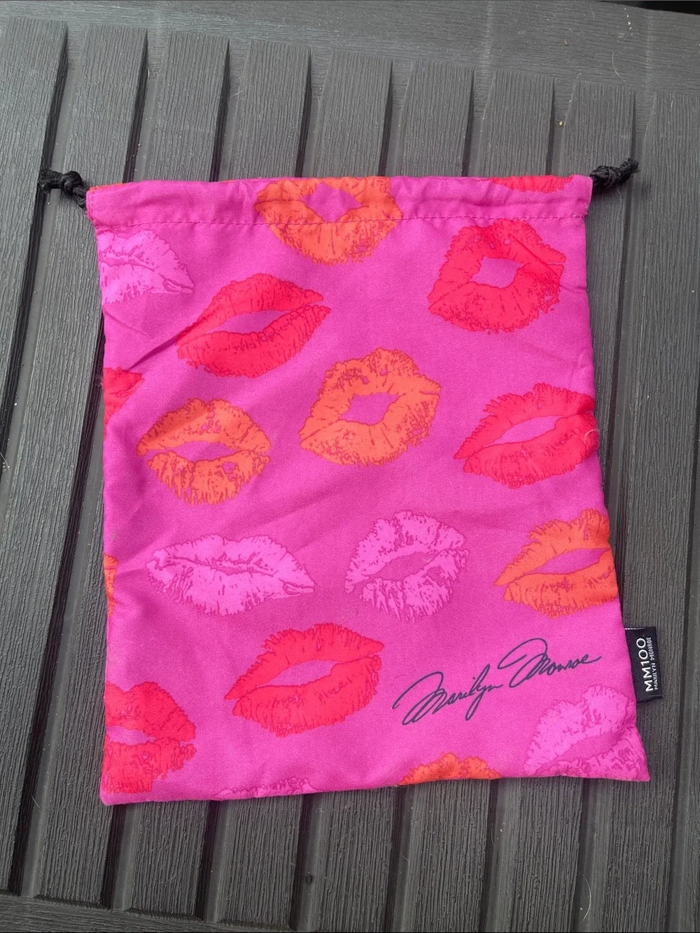Ipsy - Pink Marilyn Monroe Lip Print Makeup Bag